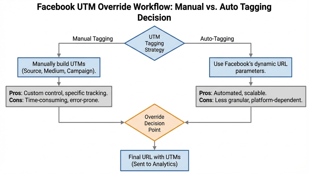 Facebook UTM override workflow