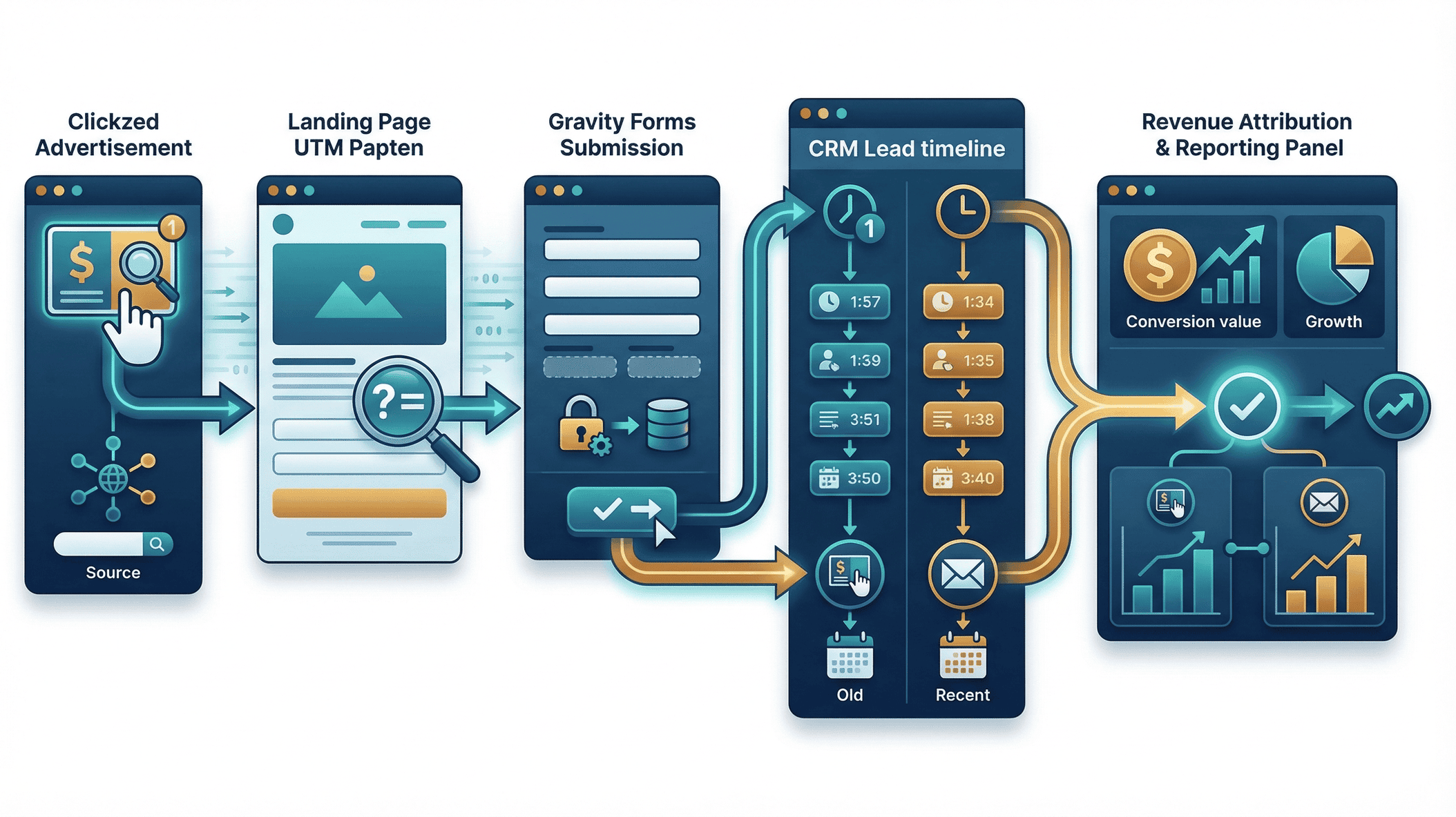 Lead attribution model for Gravity Forms and CRM