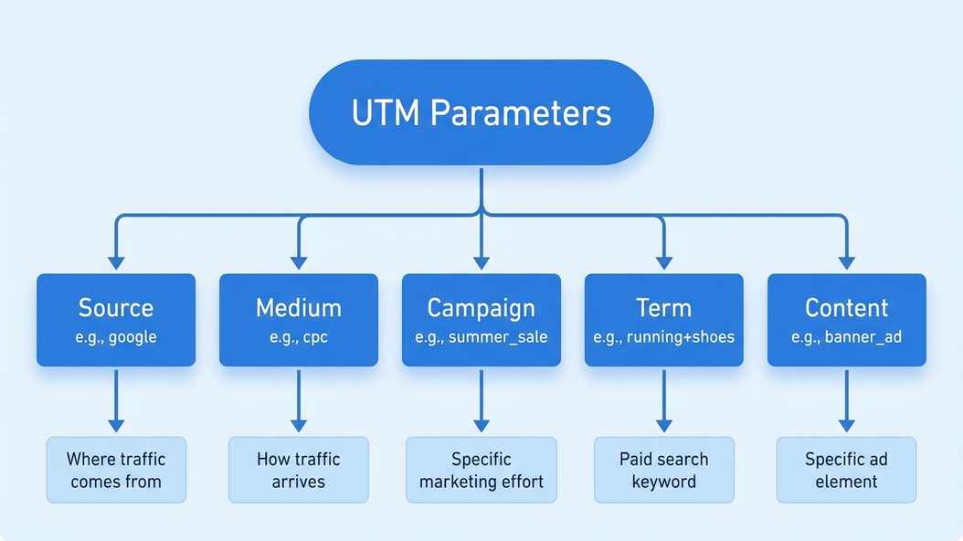 UTM parameter hierarchy diagram