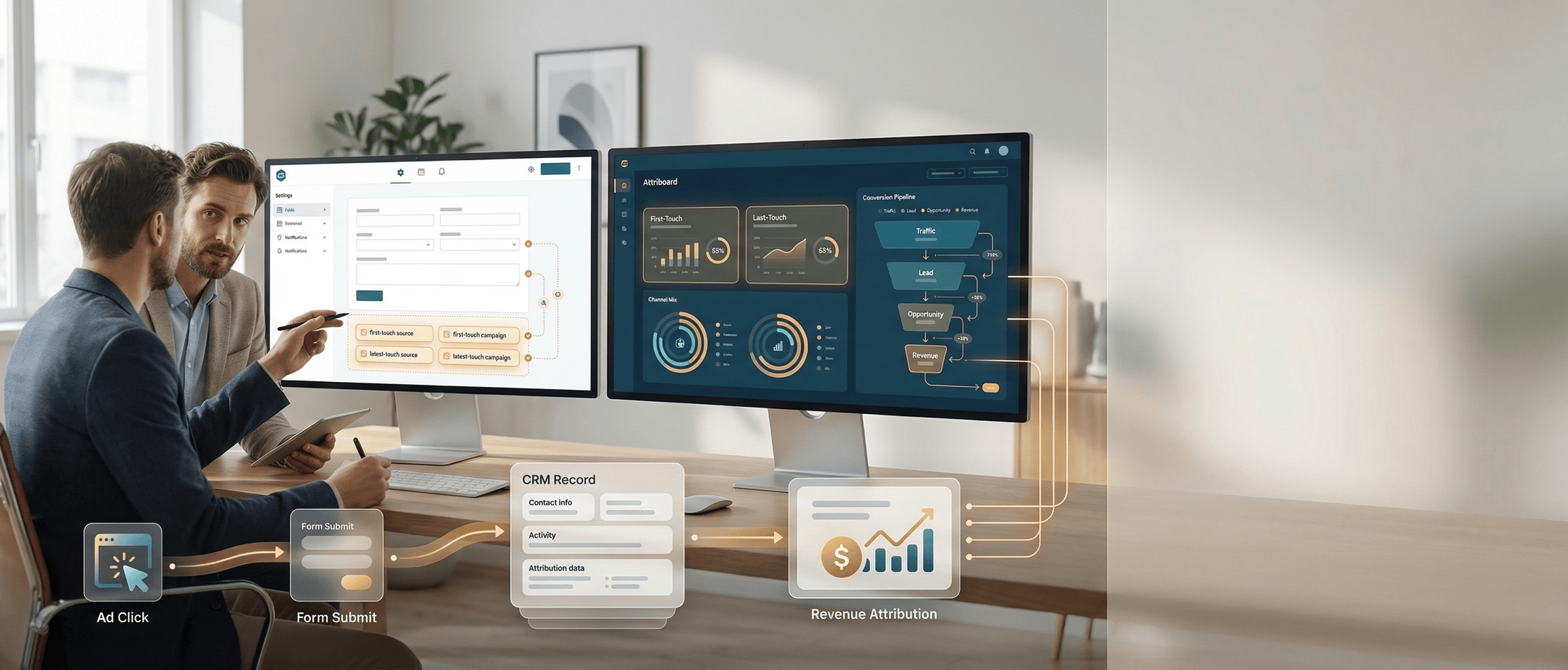 Gravity Forms first touch and revenue attribution